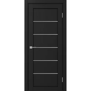 Межкомнатная дверь экошпон Турин 501АПП.1 антрацит с молдингом