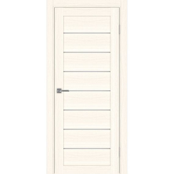 Фото двери из экошпона Турин 508.12 ясень светлый остеклённая