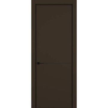 Межкомнатная дверь керамик MN 2 коричневый глухая
