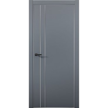 Межкомнатная дверь Палладий 4 антрацит глухая