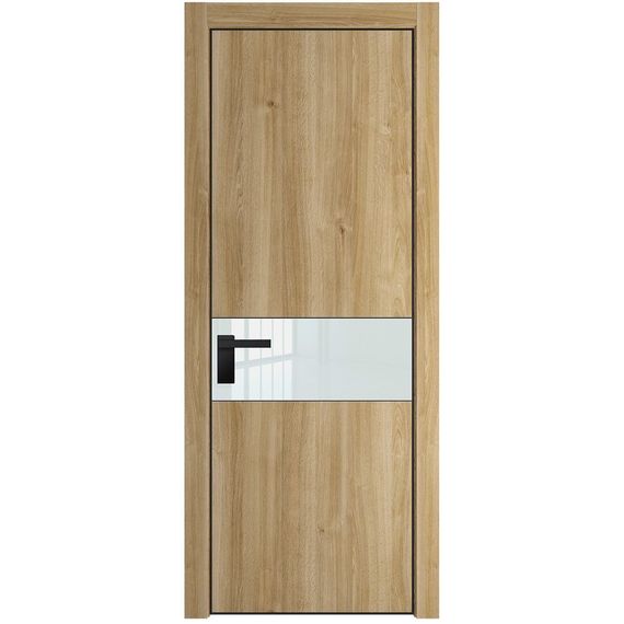 Межкомнатная дверь 17NA дуб карамель остеклённая