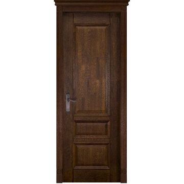 Межкомнатная дверь массив дуба ОКА Аристократ №1 античный орех глухая