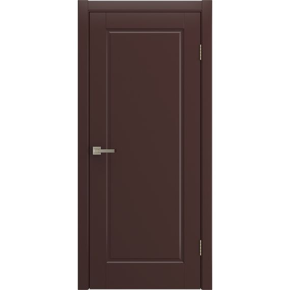 Фото двери Аморе коричневая эмаль RAL 8016 глухая