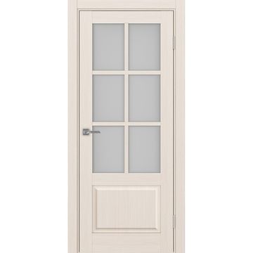 Межкомнатная дверь Тоскана 641.2221 ясень перламутровый со стеклом