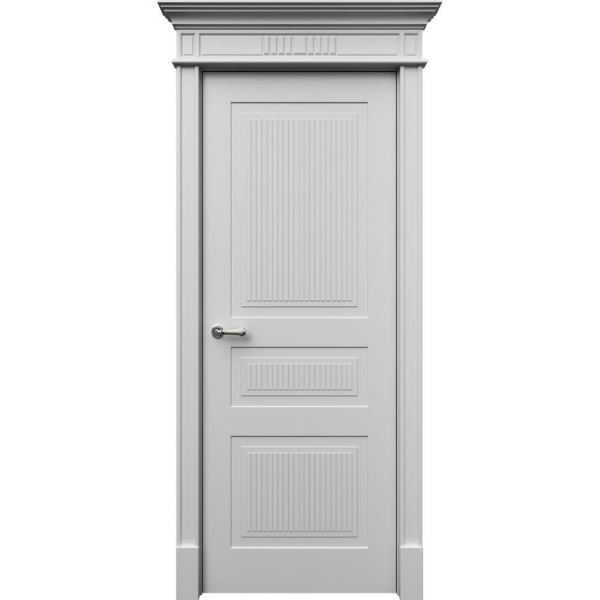 Межкомнатная дверь эмаль Рим 3 белая глухая