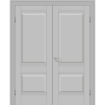 Двустворчатая распашная дверь Кобальт 11.1 манхэттен глухая