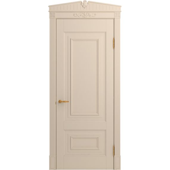 Межкомнатная дверь массив бука Viporte Неаполь ваниль глухая