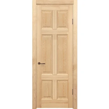 Межкомнатная дверь массив сосны Дверцов Граттери глухая