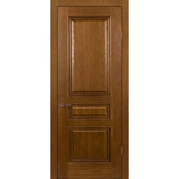Межкомнатная дверь шпон Оливия ШП медовый дуб глухая