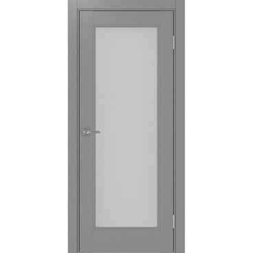 Межкомнатная дверь экошпон Турин Neo 501.2 серый со стеклом