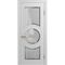 Межкомнатная дверь массив бука Viporte Лацио Амбиенте белая эмаль остекление 3
