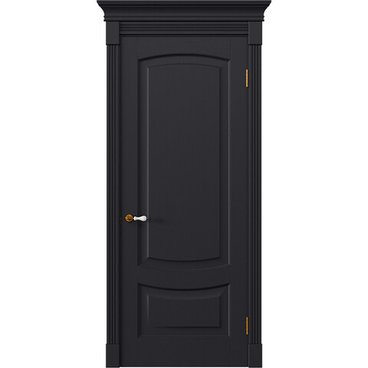 Межкомнатная дверь массив дуба Alvero Алина арабика глухая