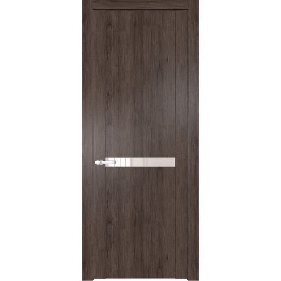 Межкомнатная дверь 1.4N дуб тобакко остеклённая