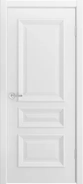 Межкомнатная дверь эмаль Скалино 5 белая глухая