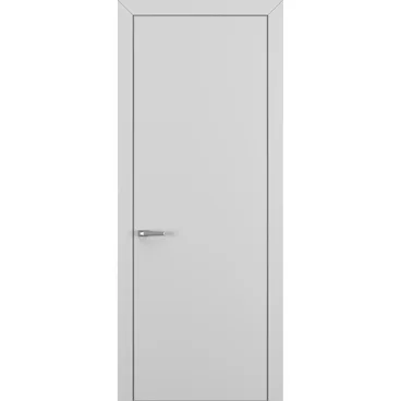 Межкомнатная дверь Квалитет К7 серая с алюминиевой кромкой