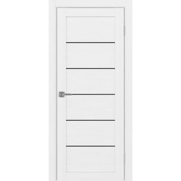 Межкомнатная дверь экошпон Турин 501АПП.1 белый лёд с молдингом