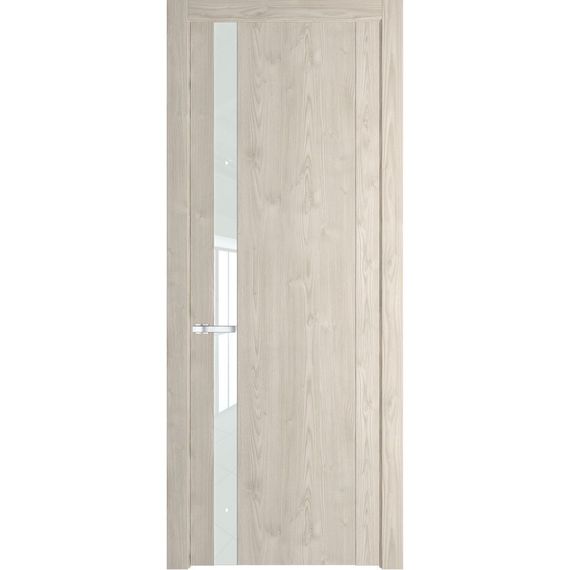 Межкомнатная дверь 1.2N каштан светлый остеклённая