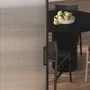 Алюминиевая стеклянная перегородка Каскад 1AG чёрный матовый стекло Мору прозрачное