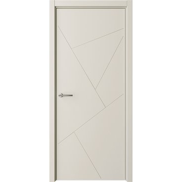 Межкомнатная дверь эмаль Albero Геометрия 2 латте глухая