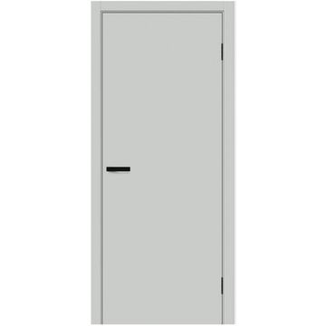Межкомнатная дверь пэт Премьер серый AL Black глухая