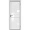 Межкомнатная алюминиевая дверь 9AG белая матовая RAL 9003 остеклённая