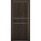 Межкомнатная дверь Плутоний 3 дуб тёмный глухая