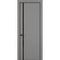 Фото межкомнатной двери керамик MN 5 серый стекло чёрное