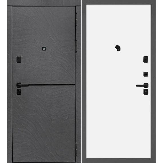 Входная дверь Горизонт дюна медея панель гладкая белая