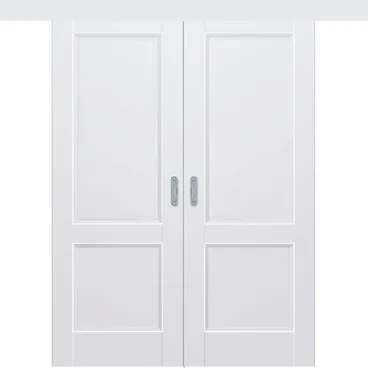 Раздвижная двустворчатая дверь Кобальт 25 магнолия глухая