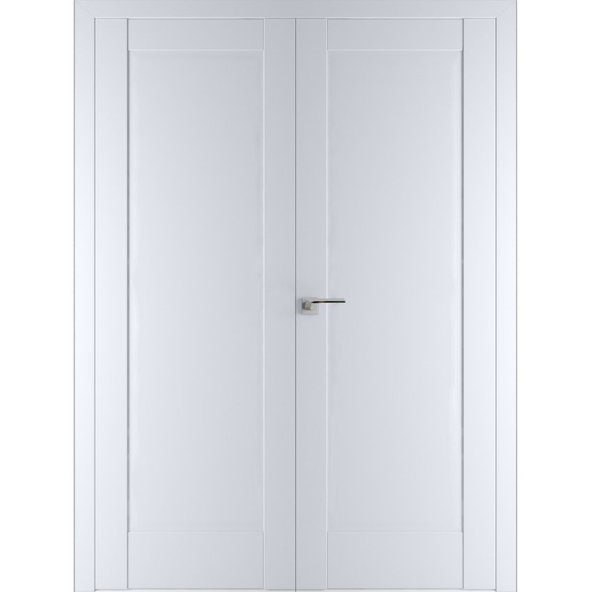 Фото двустворчатой распашной двери Кобальт 20 аляска глухая