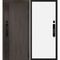 Входная дверь Вертикаль смарт дымчатый камень дуб морёный панель МДФ под покраску