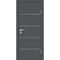 Фото межкомнатной двери экошпон Profilo Porte P-12 графит глухая кромка ABS в цвет полотна