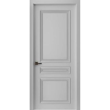 Межкомнатная дверь эмаль Бремен 3 галечный серый глухая