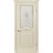 Межкомнатная дверь шпон Париж крем остеклённая