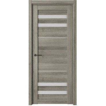 Межкомнатная дверь Пекин эко-шпон пепельный ясень со стеклом