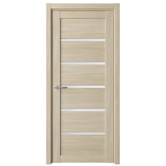 Фото двери Вена экошпон лиственница мокко со стеклом