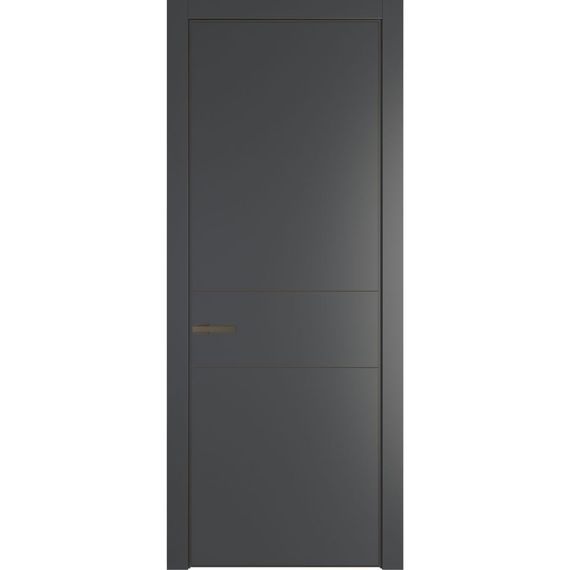Межкомнатная дверь 14PA графит глухая