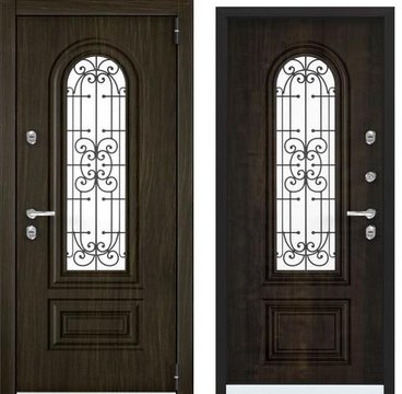 Входная стальная дверь Torex Snegir Cottege SNG-2 чёрное дерево SNG-2 дуб мореный