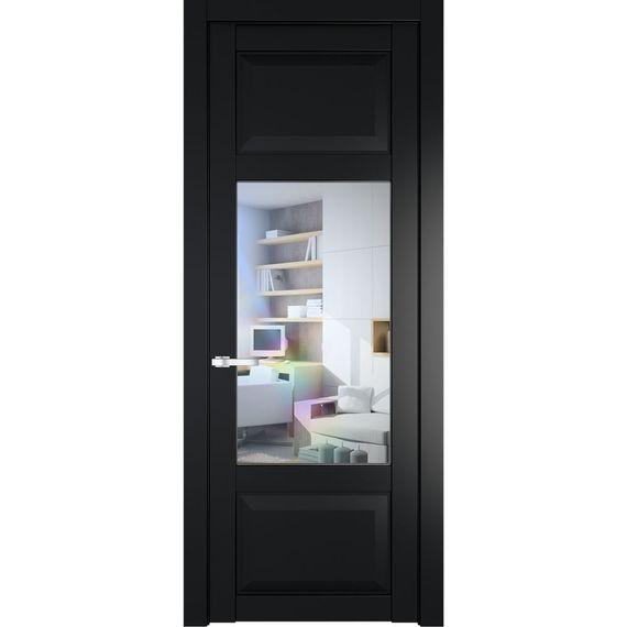 Межкомнатная дверь 1.3.3PD блэк остеклённая