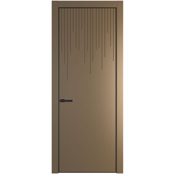 Межкомнатная дверь 8PA перламутр золото глухая