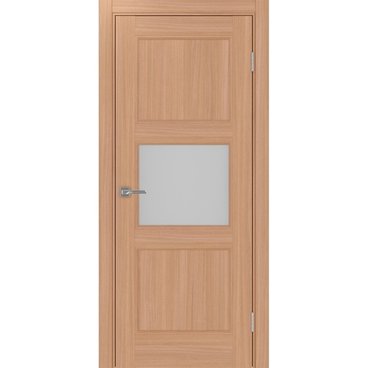 Межкомнатная дверь экошпон Турин Neo 530.121 ясень тёмный со стеклом