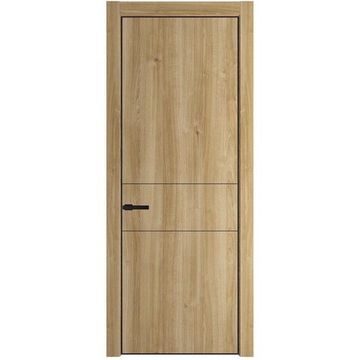 Межкомнатная дверь 14NA дуб карамель глухая