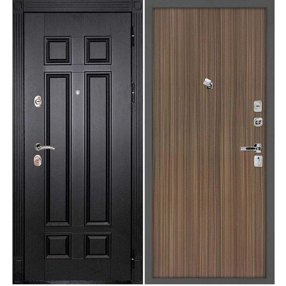 Входная дверь Гера 2 венге панель гладкая эвкалипт испанский