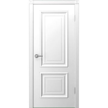 Межкомнатная дверь эмаль Акцент белая глухая