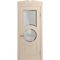Межкомнатная дверь массив бука Viporte Лацио Амбиенте ваниль остекление 2