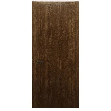 Межкомнатная дверь массив дуба Alvero Флэт-IV орех золотой глухая