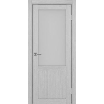 Межкомнатная дверь экошпон Турин 502.21 серый дуб остеклённая