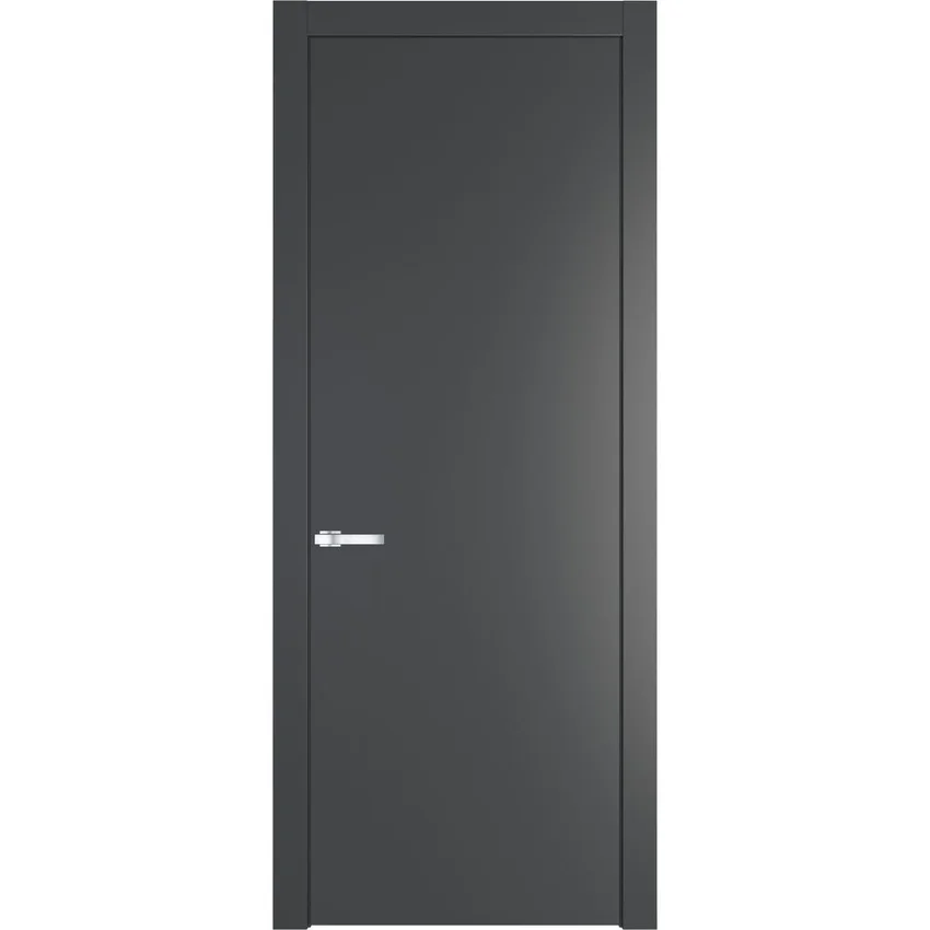 Фото межкомнатная дверь эмаль Profil Doors 1PW графит глухая