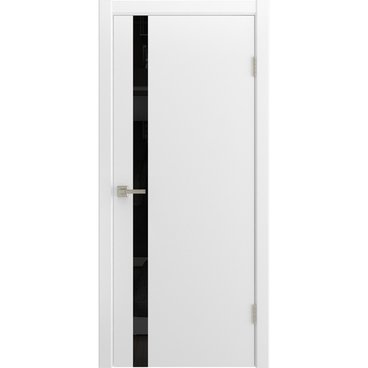 Межкомнатная дверь Флэт белая эмаль RAL 9016 со стеклом