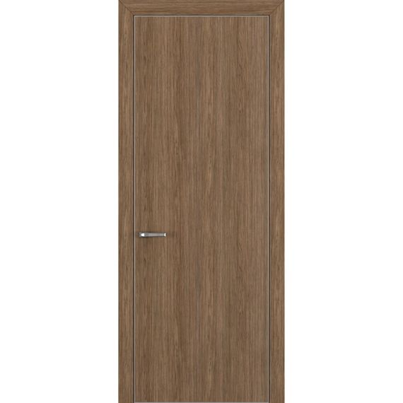 Фото двери Квалитет К7 орех шоколад с алюминиевой кромкой